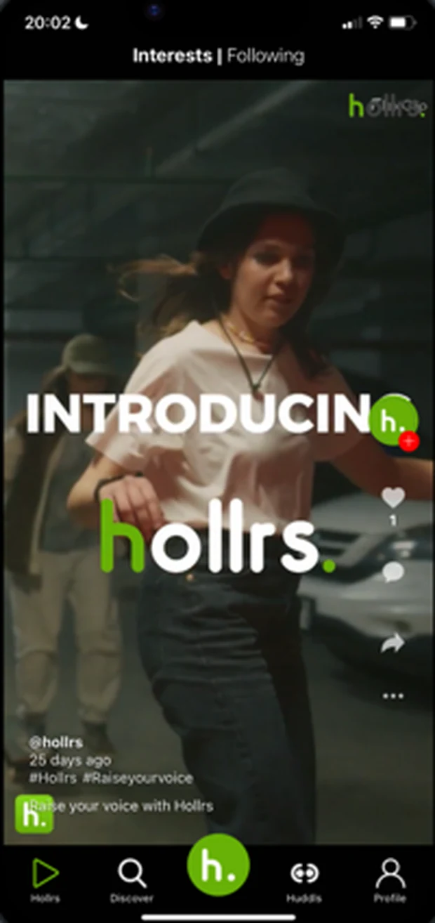Posting to Hollrs from the app